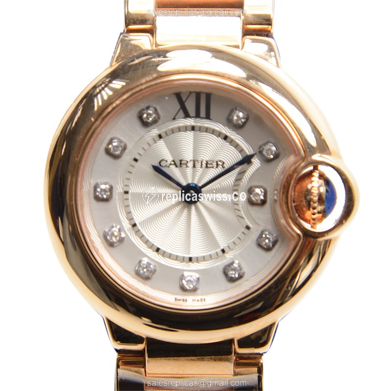 Cartier WE902025 BALLON BLEU Quartz 18kt Rose Gold