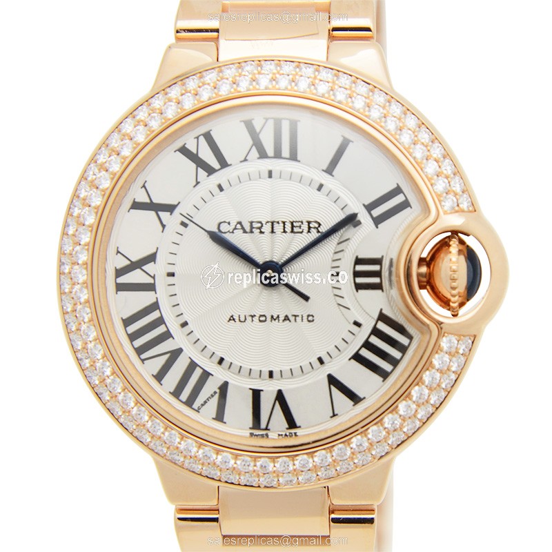 Cartier WE902064 BALLON BLEU Automatic 18kt Rose Gold & Diamonds