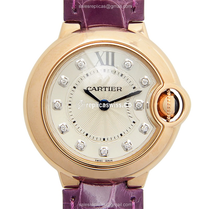 Cartier WJBB0019 BALLON BLEU Quartz 18kt Rose Gold