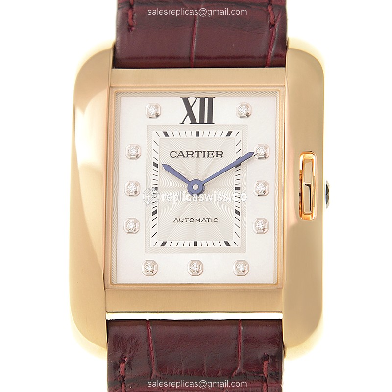 Cartier WJTA0006 TANK Automatic 18kt Rose Gold