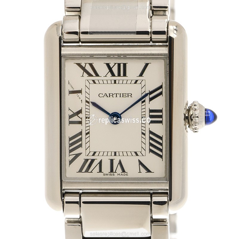 Cartier WSTA0051 TANK Quartz Stainless Steel