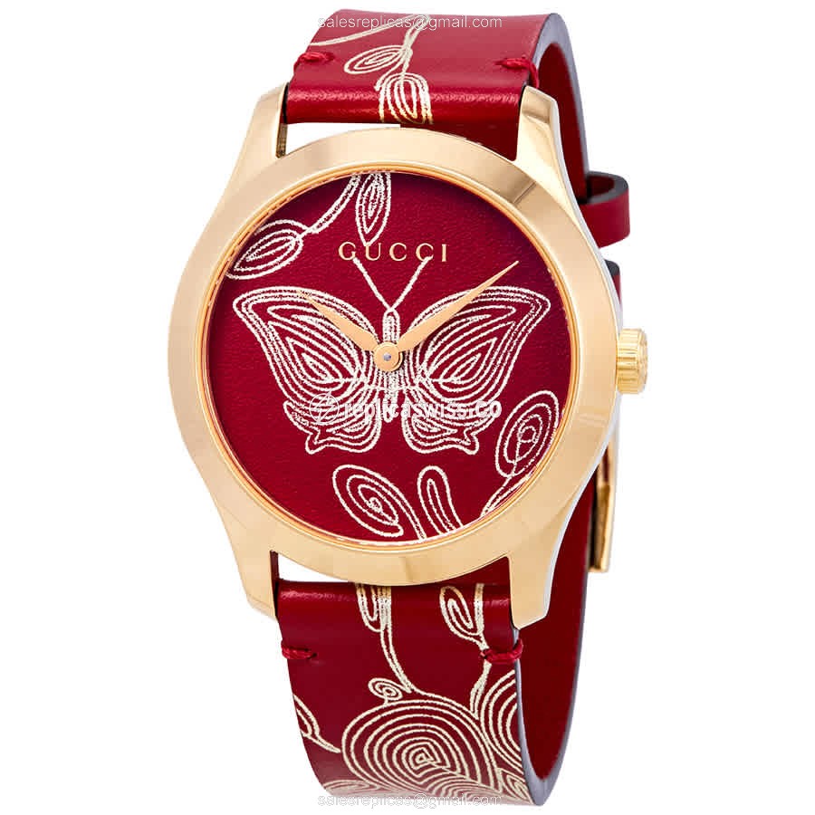 Gucci YA1264054 G-TIMELESS Quartz Gold-Plated & Stainless Steel