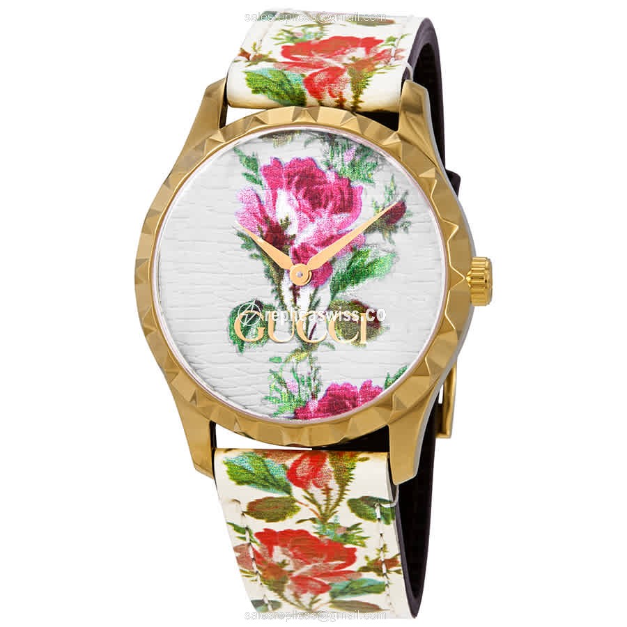 Gucci YA1264084 G-TIMELESS Quartz Gold-Plated & Stainless Steel