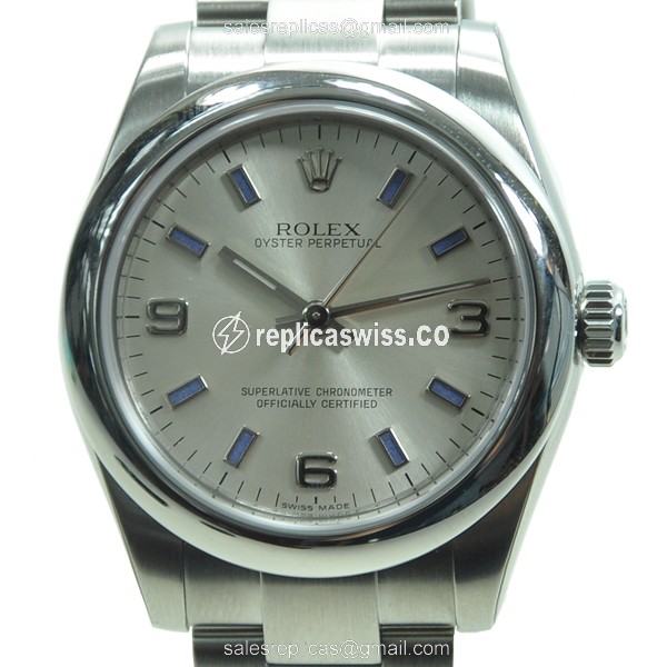 Rolex 177200SV369BL OYSTER PERPETUAL Automatic Stainless Steel