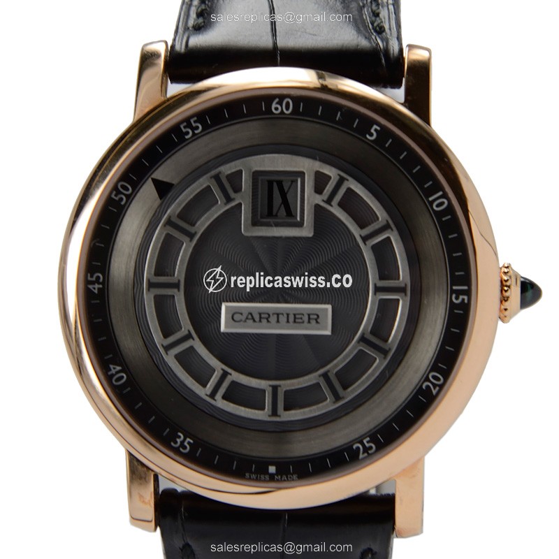 Cartier W1553751 ROTONDE DE CARTIER Manual Wind 18kt Rose Gold