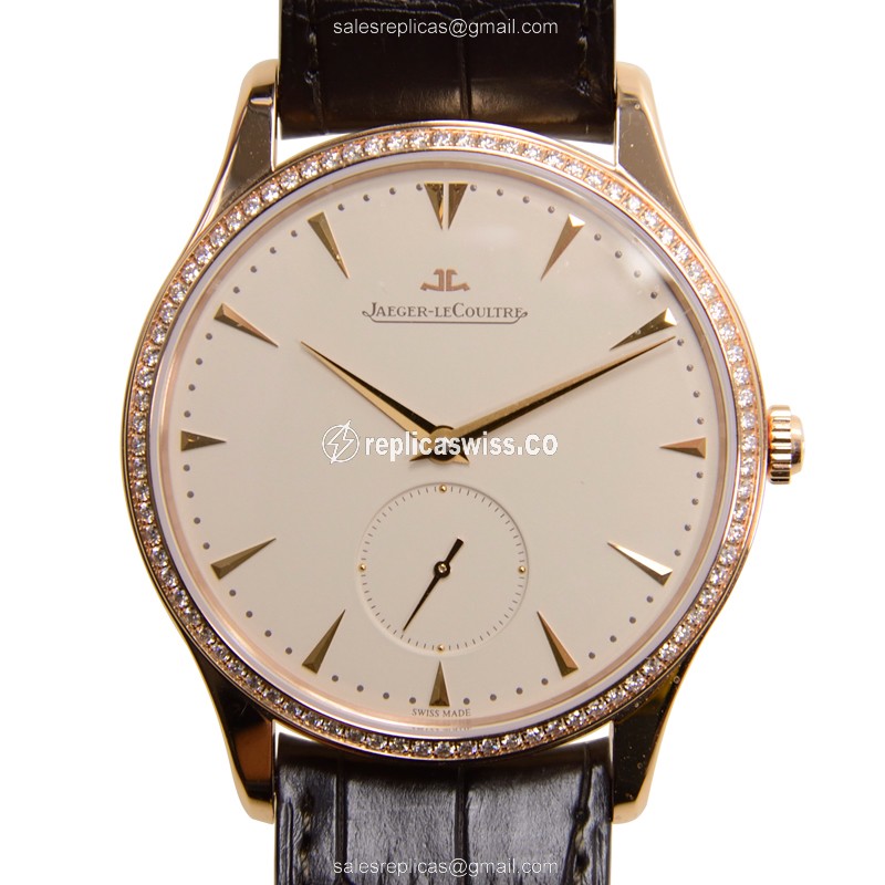 Jaeger-Lecoultre Q1352502 MASTER ULTRA THIN Automatic 18kt Rose Gold & Diamonds