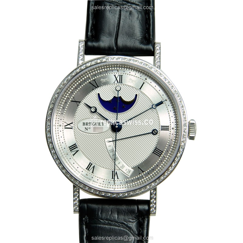 Breguet 8788BB/12/986/DD00 CLASSIC Automatic 18kt White Gold & Diamond