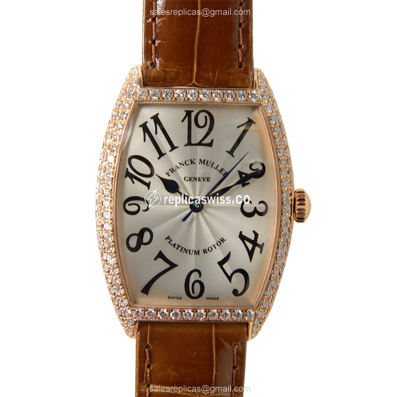 Franck Muller 2852 SC D (5N) MASTER OF COMPLICATION Automatic 18kt Rose Gold & Diamonds