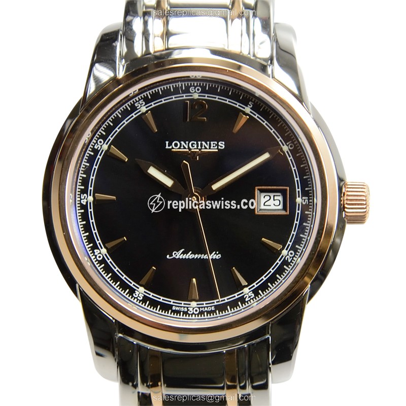 Longines L2.563.5.59.7 SAINT IMIER Automatic 18kt Rose Gold & Steel