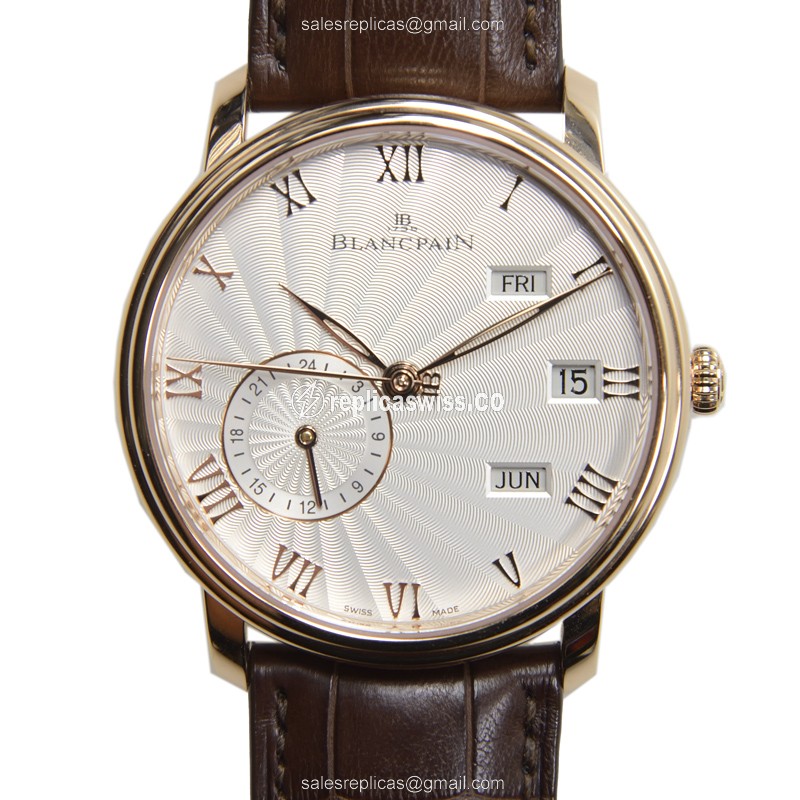 Blancpain 6670-3642-55B VILLERET Automatic 18kt Rose Gold