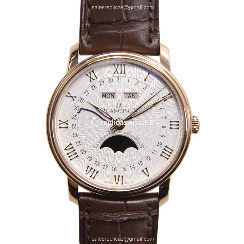Blancpain 6664-3642-55B VILLERET Automatic 18kt Rose Gold