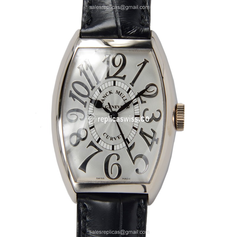Franck Muller 5850 SC REL (OG) CINTREE CURVEX Quartz 18kt White Gold