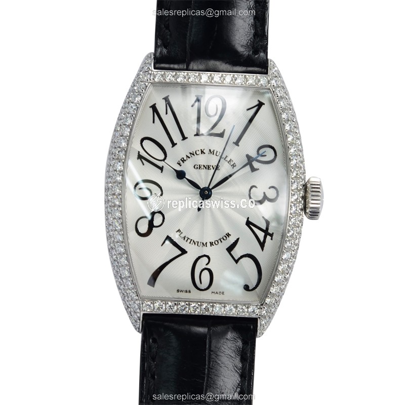 Franck Muller 5850 SC D (OG) MASTER OF COMPLICATION Automatic 18kt White Gold & Diamond