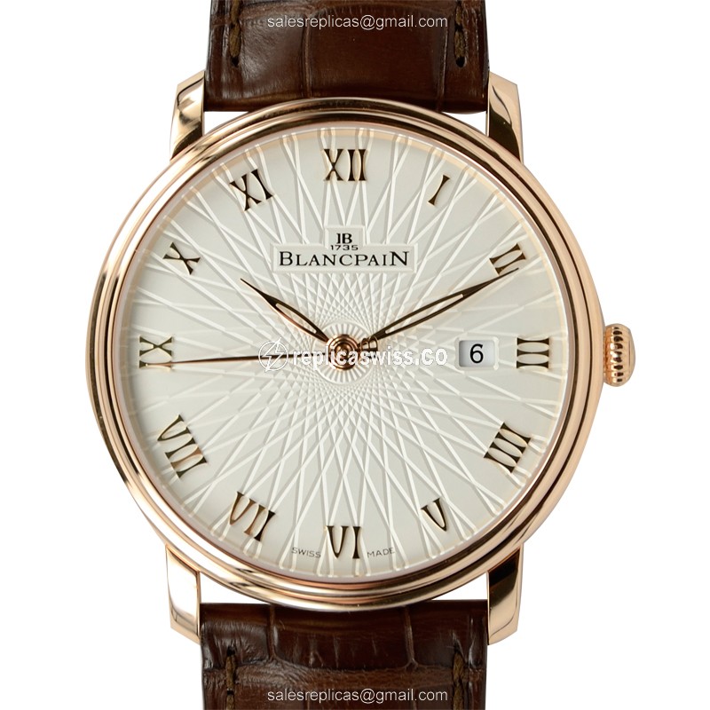 Blancpain 6651C-3642-55A VILLERET Automatic 18kt Rose Gold