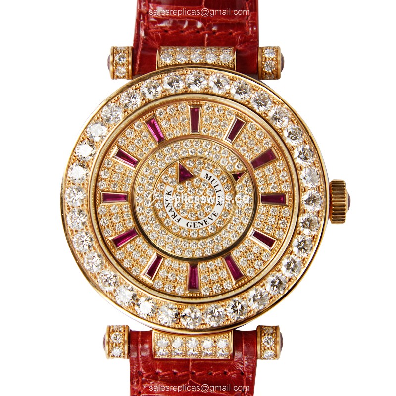 Franck Muller DM 42 D 1R CD 42 (5N) DOUBLE MYSTERY Automatic 18kt Rose Gold & Diamonds