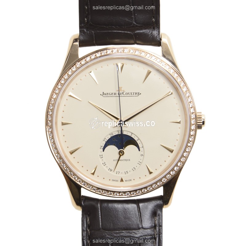Jaeger-Lecoultre Q1362501 MASTER ULTRA THIN Automatic 18kt Rose Gold & Diamonds