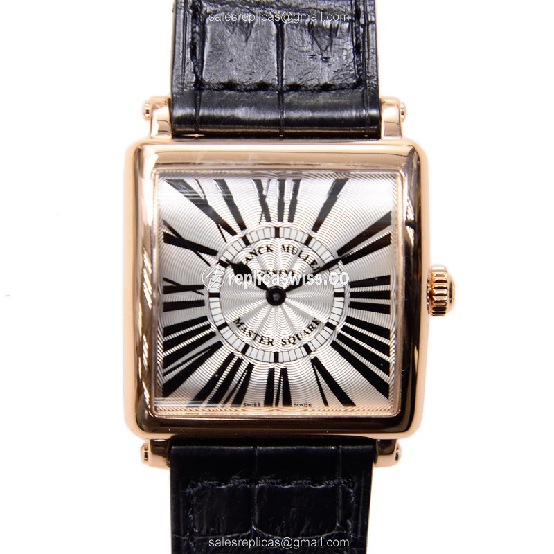 Franck Muller 6002 L QZ R (5N) MASTER SQUARE Quartz 18kt Gold & Steel