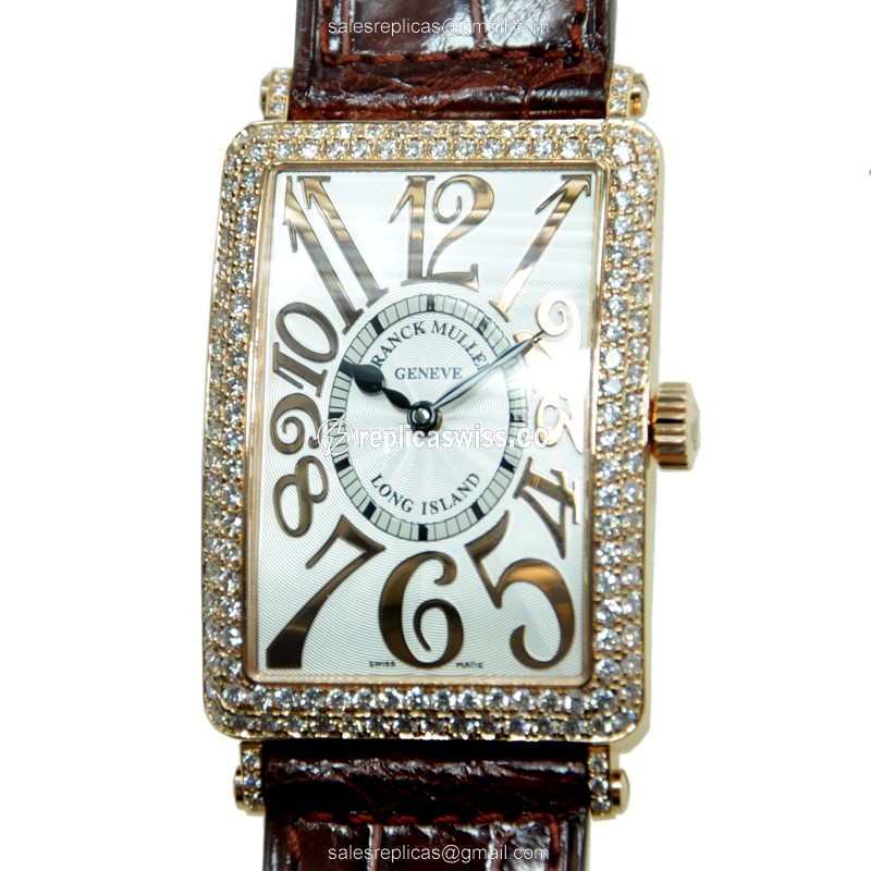 Franck Muller 1000SCD(5N) LONG ISLAND Automatic 18kt Rose Gold & Diamonds