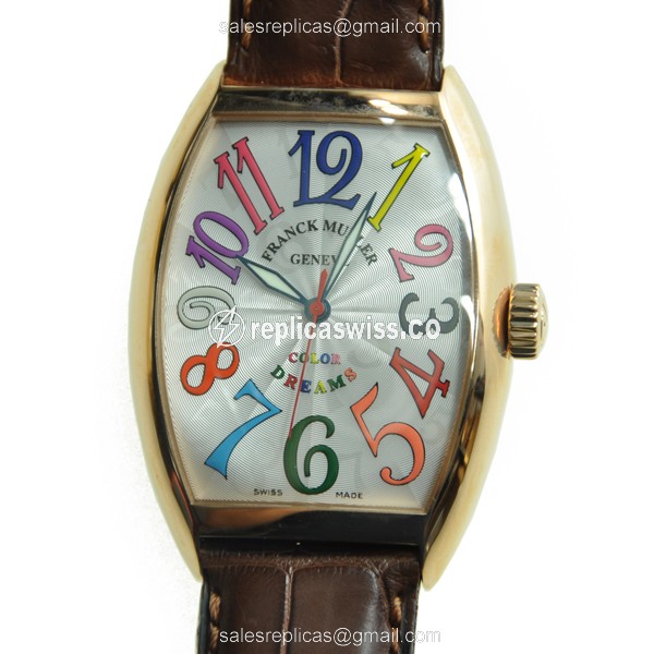 Franck Muller 7851 SC COL DRM (5N) COLOR DREAMS Automatic 18kt Rose Gold