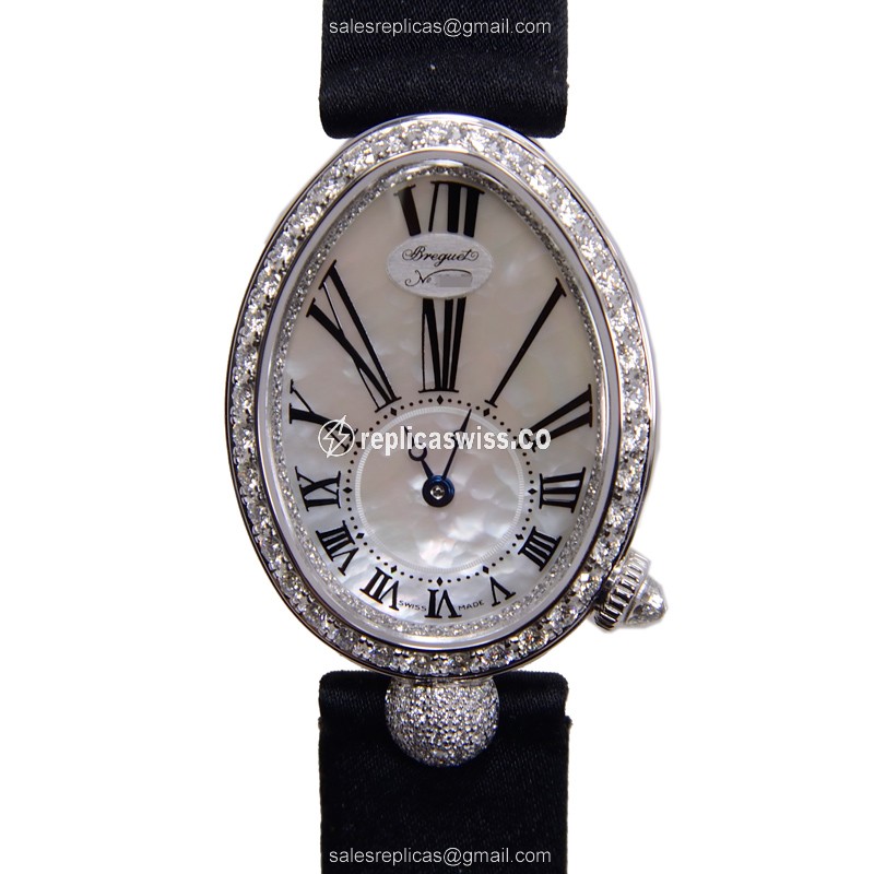 Breguet 8928BB/51/844/DD0D REINE DE NAPLES Automatic 18kt White Gold & Diamond