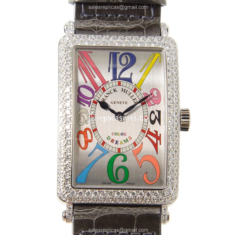 Franck Muller 1000 SC COL DRM D (OG) LONG ISLAND Automatic 18kt White Gold & Diamond