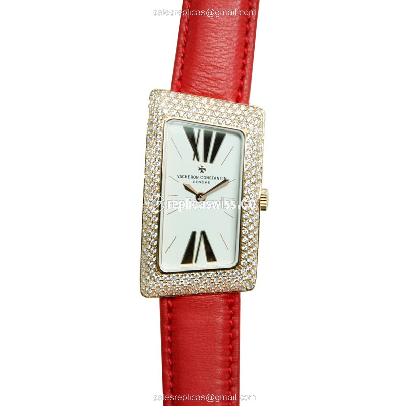 Vacheron Constantin 25515/000R-9254 1972 Quartz 18kt Rose Gold & Diamonds