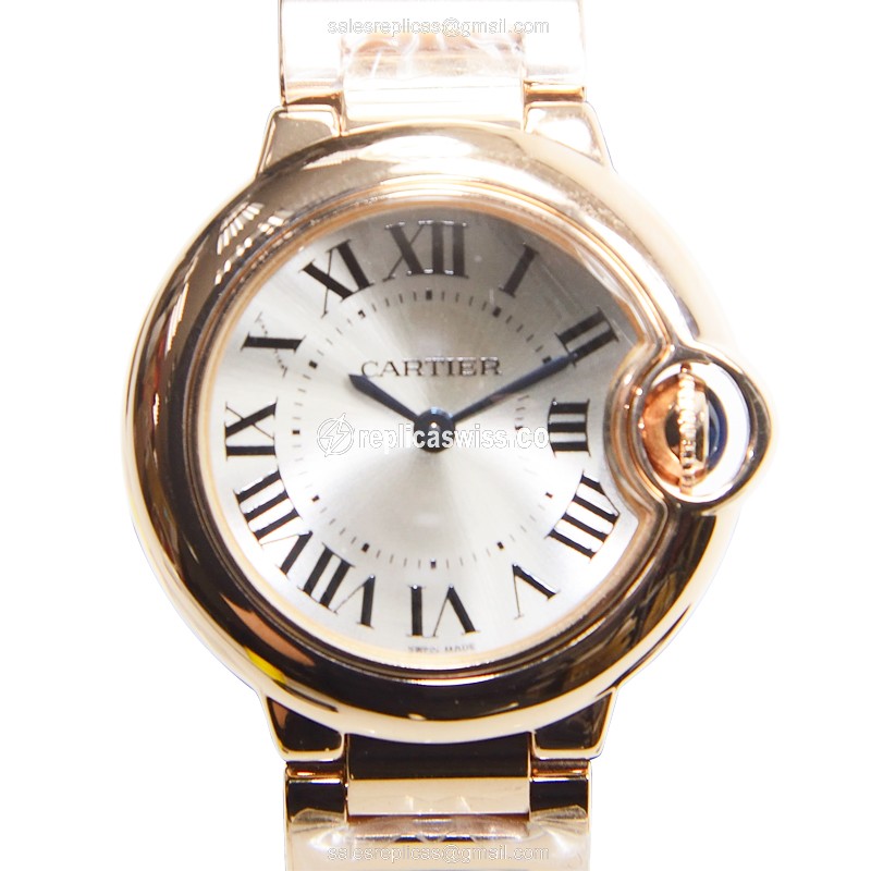 Cartier W69002Z2 BALLON BLEU Quartz 18kt Rose Gold