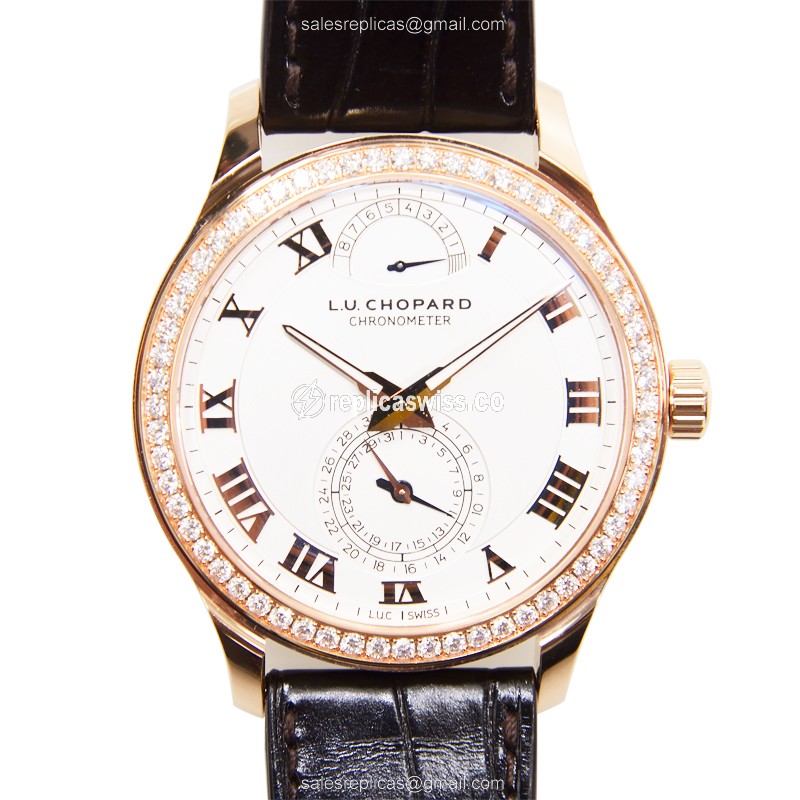 Chopard 171926-5001 L.U.C Manual Wind 18kt Rose Gold & Diamonds