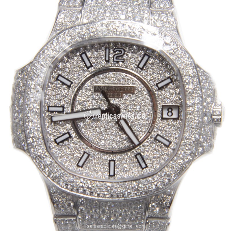 Patek Philippe 7021/1G-001 NAUTILUS Automatic 18kt White Gold & Diamond