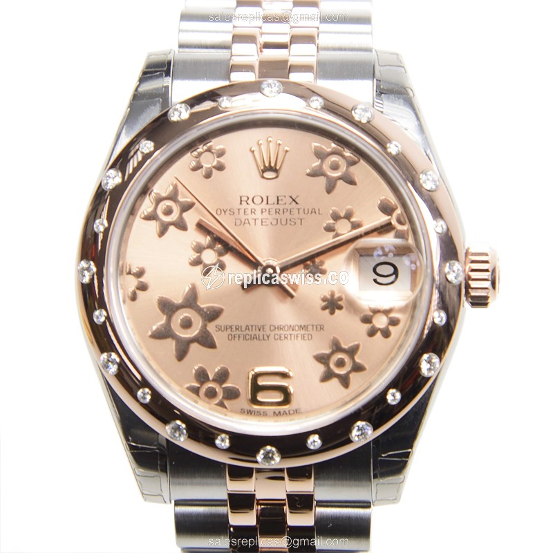 Rolex 178341PKFLOJUB LADY DATEJUST Automatic 18kt Rose Gold & Steel