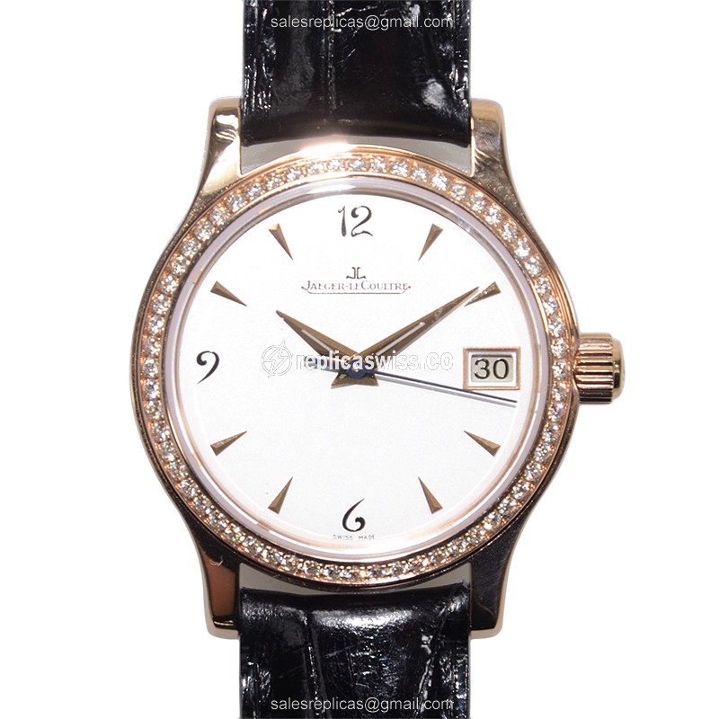 Jaeger-Lecoultre Q1382404 MASTER ULTRA THIN Automatic 18kt Rose Gold & Diamonds