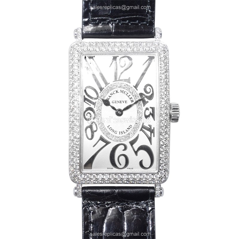 Franck Muller 1000 QZ D CD 1R (OG) LONG ISLAND Automatic 18kt White Gold & Diamond