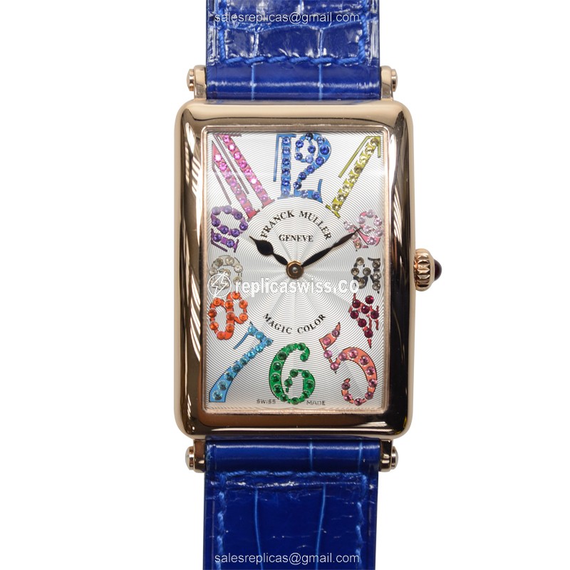 Franck Muller 1002 QZ MAG COL (5N) LONG ISLAND Quartz 18kt Rose Gold