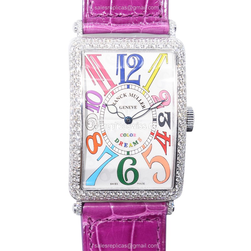Franck Muller 1200 SC D COL DRM (OG) LONG ISLAND Automatic 18kt White Gold & Diamond
