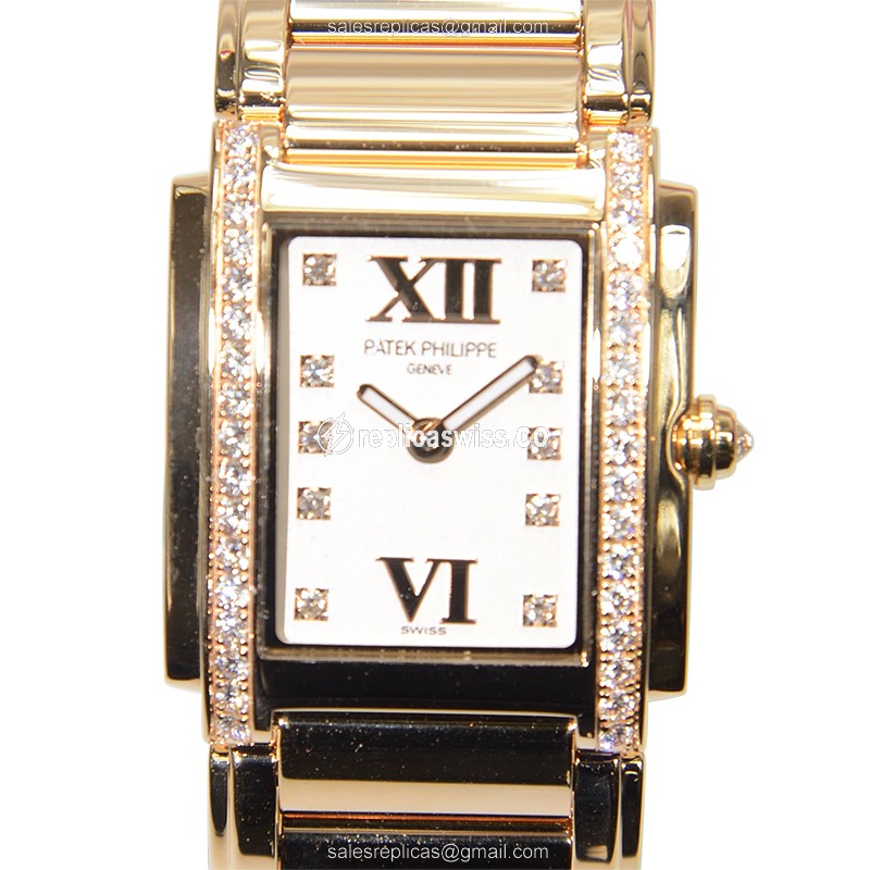 Patek Philippe 4908/11R-011 TWENTY-4 Quartz 18kt Rose Gold & Diamonds