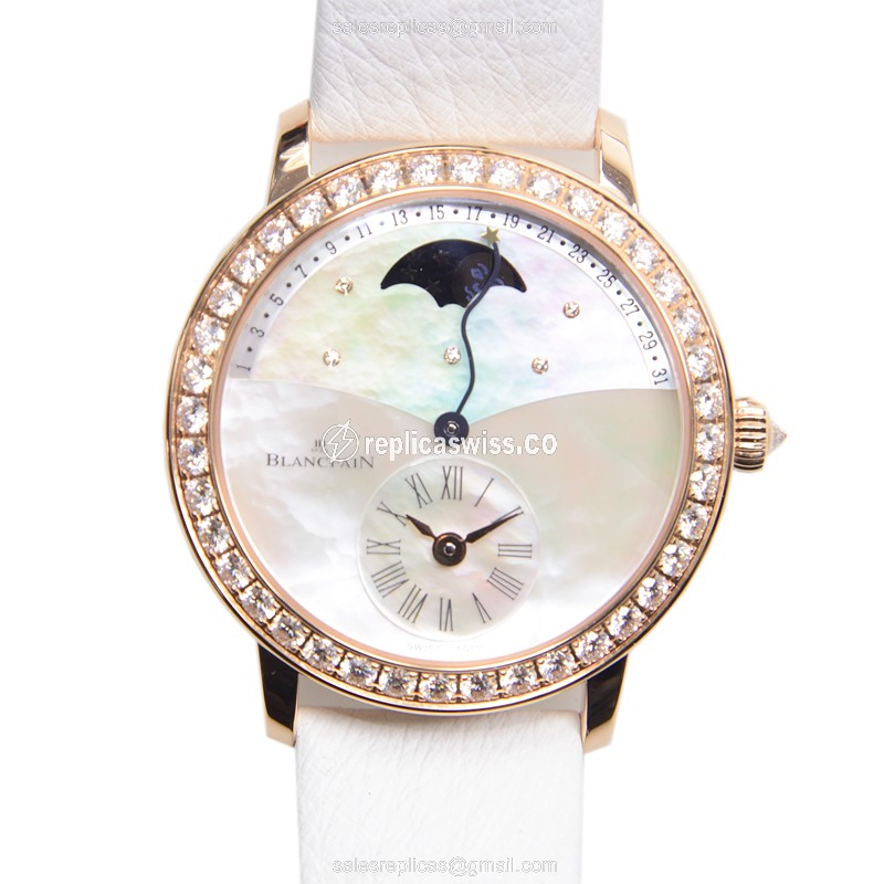 Blancpain 3653-2954-58B WOMEN Automatic 18kt Rose Gold & Diamonds