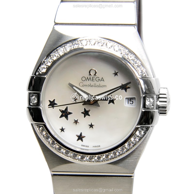 Omega 123.15.27.20.05.001 CONSTELLATION Automatic Stainless Steel & Diamonds
