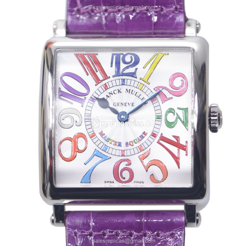 Franck Muller 6002 M QZ COL DRM V (OG) MASTER SQUARE Quartz 18kt White Gold