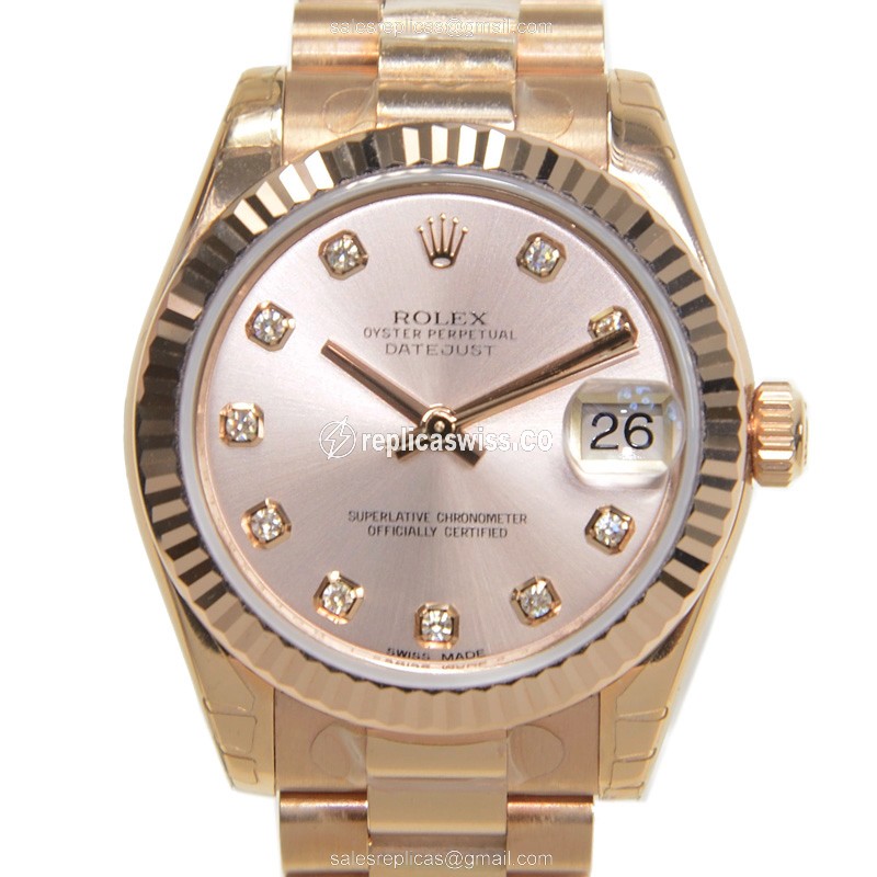 Rolex 178275GPK LADY DATEJUST Automatic 18kt Rose Gold