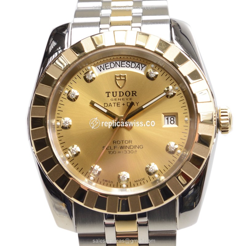 Tudor 23013-62113-10DI-CH CLASSIC Automatic 18kt Gold & Steel