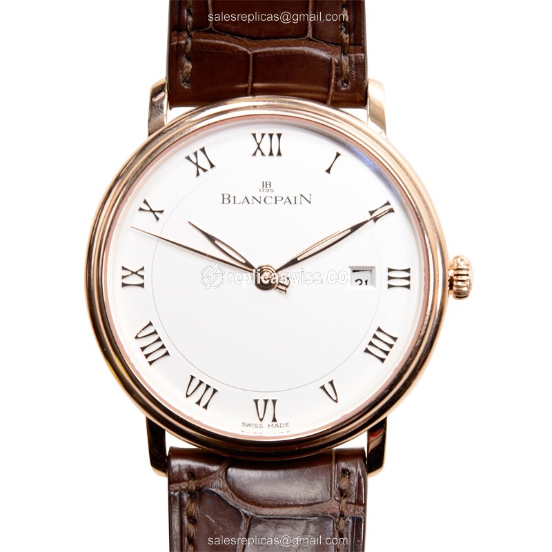 Blancpain 6651-3642-55B VILLERET Automatic 18kt Rose Gold