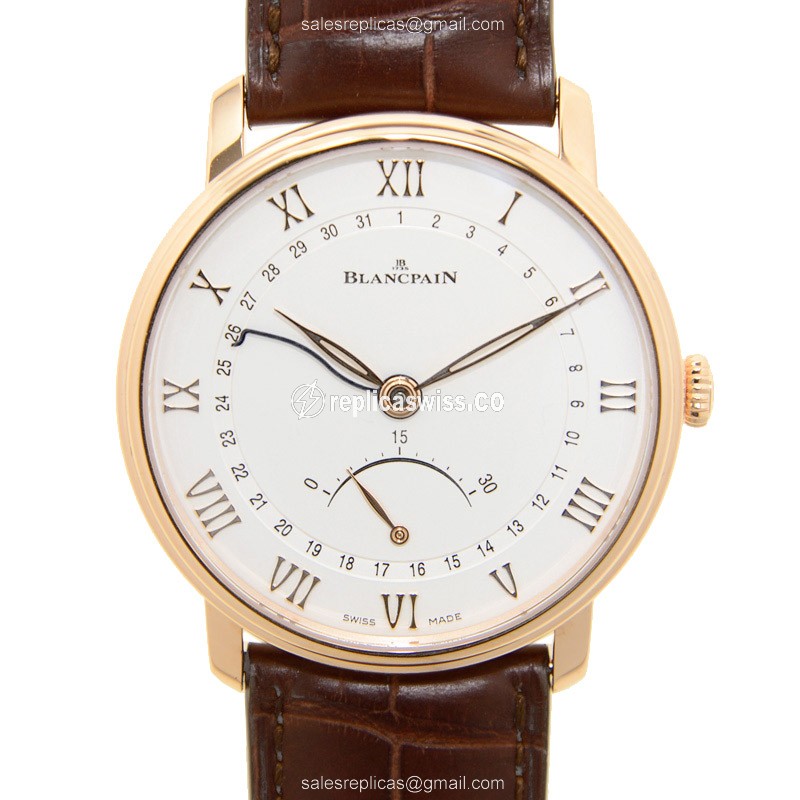 Blancpain 6653Q-3642-55B VILLERET Automatic 18kt Rose Gold