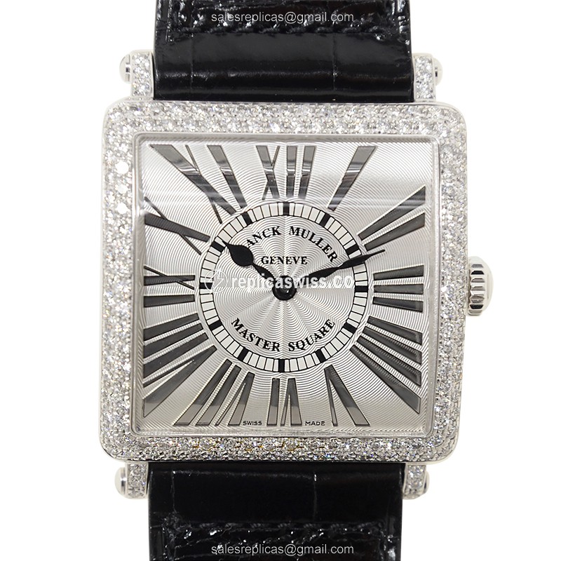 Franck Muller 6002 M QZ REL D (OG) MASTER SQUARE Quartz 18kt White Gold & Diamond