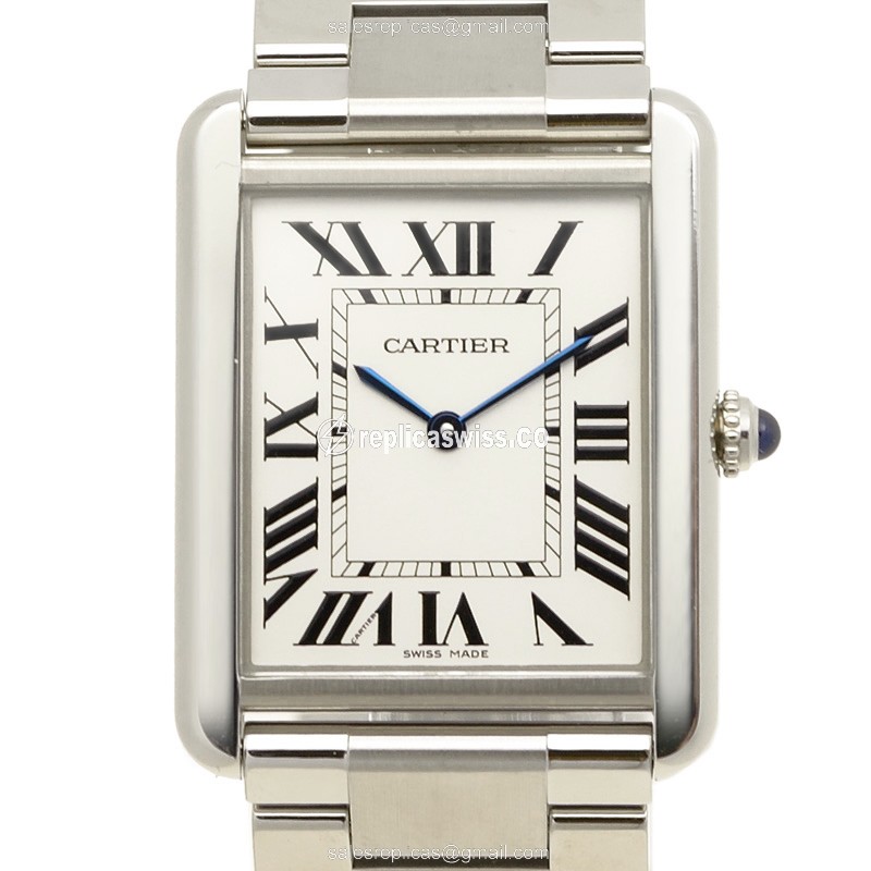 Cartier W5200014 TANK Quartz Stainless Steel