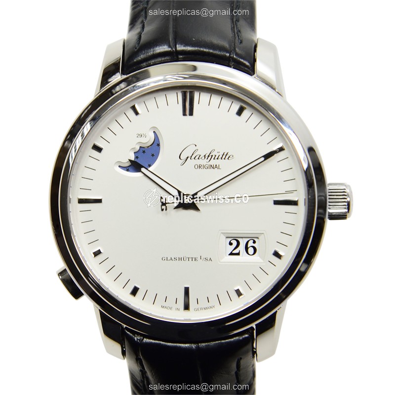 Glashutte 100-04-13-02-04 SENATOR PANORAMA DATE Automatic Stainless Steel