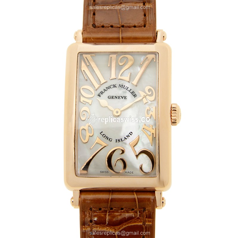 Franck Muller 952 QZ REL MOP (5N) LONG ISLAND Quartz 18kt Rose Gold