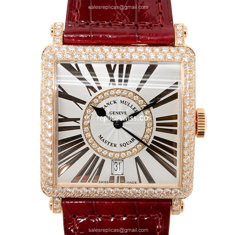 Franck Muller 6000 H SC DT R CD 1R (5N) MASTER SQUARE Automatic 18kt Rose Gold & Diamonds