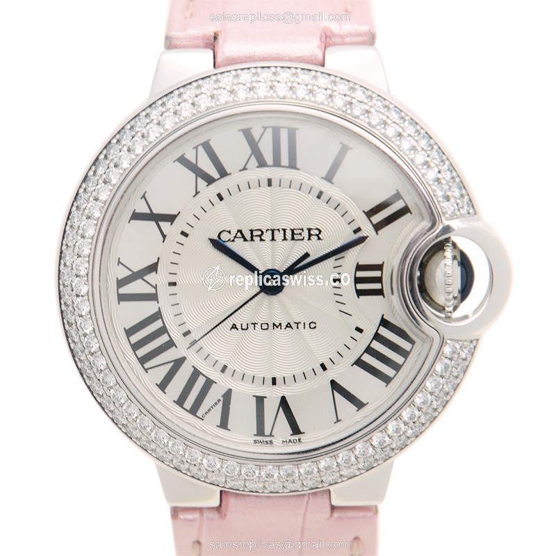 Cartier WE902037 BALLON BLEU Automatic 18kt White Gold & Diamond