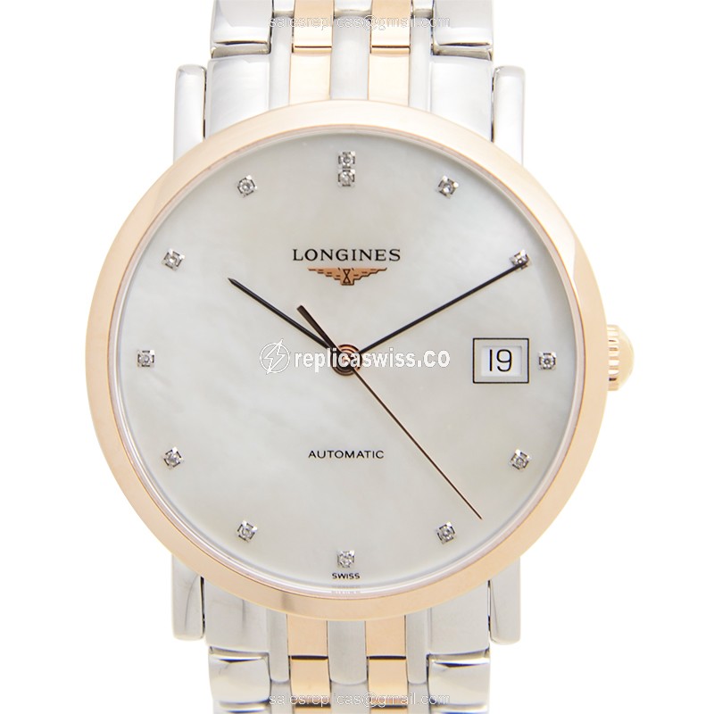Longines L4.809.5.87.7 ELEGANT Automatic 18kt Rose Gold & Steel