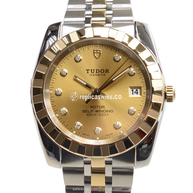 Tudor 21013-62583-10DI-CH CLASSIQUE Automatic Gold & Steel